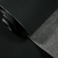 Замша на микрофибре для рулей «Belais» Premium (чёрная, ширина 1,4 м., толщина 1,4 мм.)