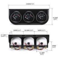 Указатели «GAUGE KIT» вольтметр, t° масла, давление масла (полный комплект)