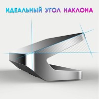 Автовизитка парковочная, табличка для номера телефона в машину для временной парковки (чёрная, металлическая, с наклонном)