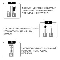 Экстракторы для выкручивания сломанных болтов и шпилек