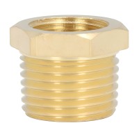 Переходник латунный 3/8 NPT (папа) - 1/4 NPT (мама)