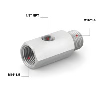 Штуцер тройник 1/8 NPT → M16*1.5