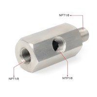 Штуцер тройник 1/8 NPT → 1/8 NPT