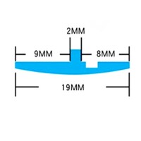 Уплотнитель Т-образный для лобового стекла универсальный «belais» 19 мм (4 метра, черный)