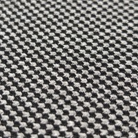 Жаккард оригинальный «SL» на поролоне (чёрно-белый, ширина 1,6 м., толщина 5 мм.) огневое триплирование