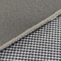 Жаккард оригинальный «SL» на поролоне (чёрно-белый, ширина 1,6 м., толщина 5 мм.) огневое триплирование