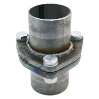 Фланцы треугольные с трубой и прокладкой Ø63,5 (комплект)