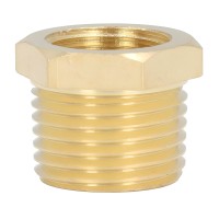 Переходник латунный 1/2 NPT (папа) для установки датчика 1/8 NPT (мама)