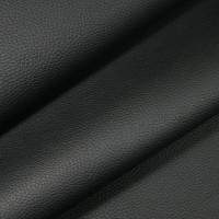 🔴 Экокожа на микрофибре «Belais» BENZ (чёрная, ширина 1,4 м., толщина 1,2 мм.) остаток (#22406, -30%) #795