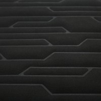 🔴 Жаккард оригинальный «SL» на поролоне (чёрный, ширина 1,4 м., толщина 4 мм.) огневое триплирование ОСТАТОК (#14923, -50%) #805