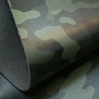 🔴 Экокожа на микрофибре для рулей «Camouflage» (зелёный, ширина 1,4 м., толщина 1,75 мм.) ОСТАТОК (#18472, -70%) #811