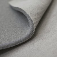 🔴 Потолочная ткань «Micro» на поролоне 3 мм (серый, велюр, ширина 1,7 м.)БРАК (#13540, -45%) #890