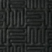 🔴 Замша искусственная стёганая «intipi» Maze (чёрный/чёрный, ширина 1.35 м,БРАК (#15551, -50%) #927