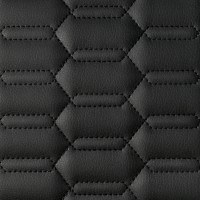 🔴 Экокожа стёганая «intipi» Lamborghini (чёрный/чёрный, ширина 1.35 м, толщина 5.85 мм) (#14826, -60%) #950