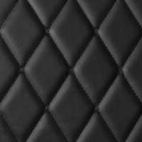 🔴 Экокожа стёганая «intipi» Diamond (чёрный/чёрный, ширина 1.35 м, толщина 5.85 мм) (#14647, -40%) #957