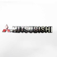Mitsubishi (хром на черном) (25*190) (ml-001)