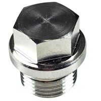 Заглушка лямбда-зонда М18*1.5мм с медной шайбой (нержавеющая сталь)