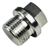 Заглушка лямбда-зонда М18*1.5мм с медной шайбой (нержавеющая сталь)