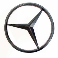 Эмблема «Mercedes-Benz» (90 мм) черная