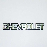Chevrolet (хром на черном) 28*250мм