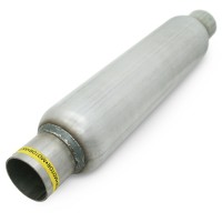 Пламегаситель стронгер «FOR» круглый, жаброобразный диффузор, длина 550 мм, труба Ø51 мм (алюминизированная сталь)