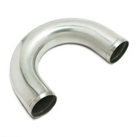 Алюминиевая труба ∠180° Ø76 мм (длина 300 мм)