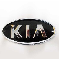 Эмблема «KIA» (130*65 мм) черная