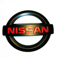 Эмблема «NISSAN» (113*95 мм) черная