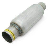 Пламегаситель стронгер «FOR» круглый, жаброобразный диффузор, длина 300 мм, труба Ø60 мм (алюминизированная сталь)