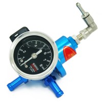 Регулятор давления топлива с манометром «SARDA» (синий)