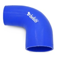 Силиконовый патрубок 90° с переходом Ø76-102 мм (BLUE)