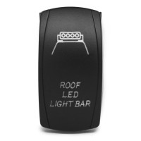 Переключатель клавишный «ROOF LED LIGHT» (синяя подсветка)