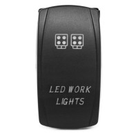 Переключатель клавишный «LED WORK LIGHTS» (синяя подсветка)