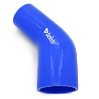 Силиконовый патрубок 45° с переходом Ø64-76 мм (BLUE)