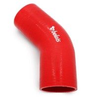 Силиконовый патрубок 45° Ø50 мм (RED)