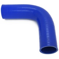 Силиконовый патрубок 90° Ø50 мм 150/150 (BLUE)