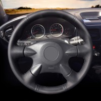 Оплетка на руль из «Premium» экокожи Nissan Primera (черная)