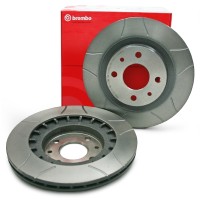 Тормозные диски 13″ «Brembo Max» ВАЗ 2110 (вентилируемые, насечки Ø240 мм)