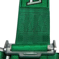 Ремень безопасности «TAKAT» (4-х точечный) стандартный крепеж (зеленый)