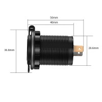 Панель 2*USB «Kombi» (1A, 2.1A, 5V)