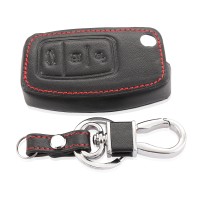 Чехол ключа кожаный для Ford Focus 2,3,4, MK (2,3,4), Kuga, Mondeo, Fusion, Ecosport, Fiesta (ТИП 3)