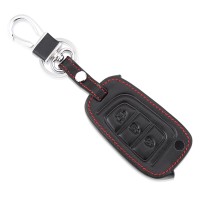 Чехол ключа кожаный для Hyundai Solaris, Elantra, Azera, Sonata, IX35, IX25, i30, Avante, Porter