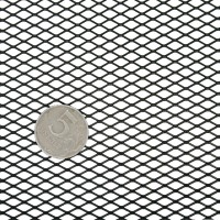 Сетка алюминиевая для защиты радиатора «Ромб» чёрная (120*25 см) (мелкая ячейка)