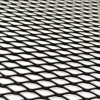 Сетка алюминиевая для защиты радиатора «Ромб» чёрная (120*40 см)