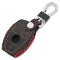 Чехол ключа кожаный для Mercedes W203, W210, W211, W204, A200, A, B, C, E, S CLS CLK CLA SLK GLE AMG