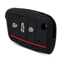 Чехол ключа силиконовый для Volkswagen Polo, Golf 7, Skoda Octavia, Seat Leon