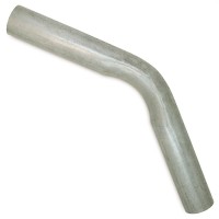 Труба гнутая Ø60, угол 45°, длина 250 мм (алюминизированная сталь)