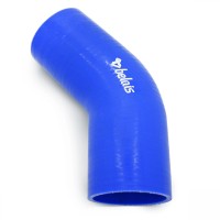 Силиконовый патрубок 45° Ø89 мм (BLUE)