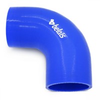 Силиконовый патрубок 90° Ø83 мм (BLUE)